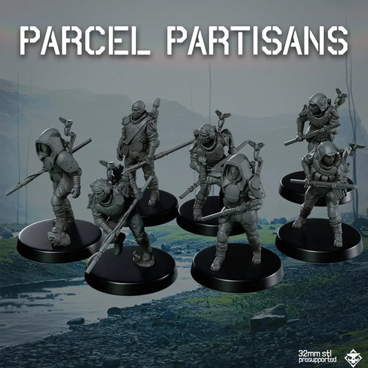 Death Delivery: Parcel Partisans | Skullforge Studios 32mm Wargaming Miniatures Role Playing Miniatures