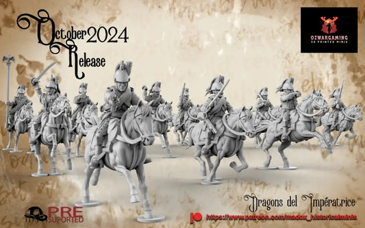 Napoleonic French Dragoons | Battlecat 28mm Historical Wargaming Miniatures Role Playing Miniatures