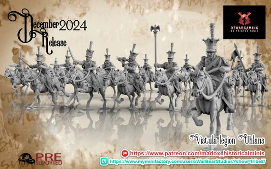 Napoleonic French Vistula Legion Uhlans | Battlecat 28mm Historical Wargaming Miniatures Role Playing Miniatures