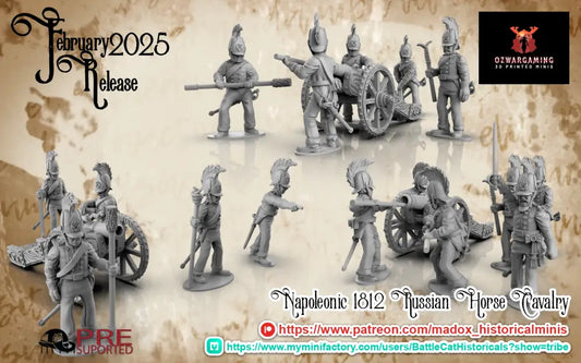Napoleonic Russian Horse Artilley | Battlecat 28mm Historical Wargaming Miniatures Role Playing Miniatures
