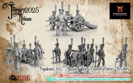Napoleonic Russian Leib Guard Horse Artilley | Battlecat 28mm Historical Wargaming Miniatures Role Playing Miniatures