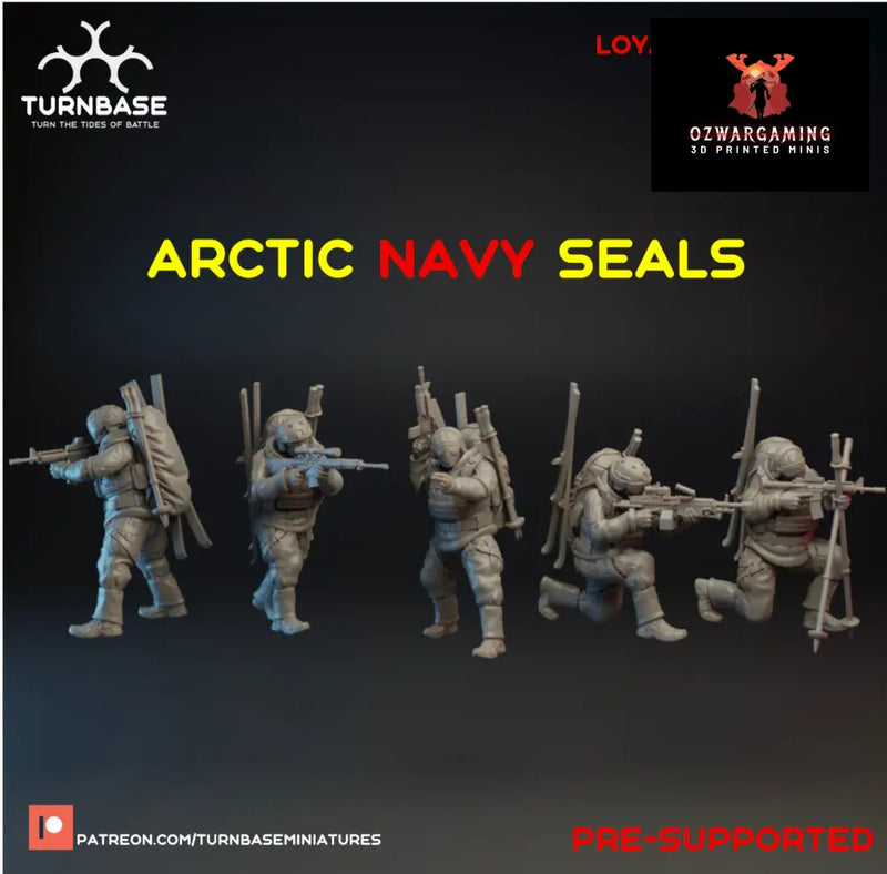 Navy Seals - Arctic | Turnbase Modern Military Wargaming Miniatures Role Playing Miniatures