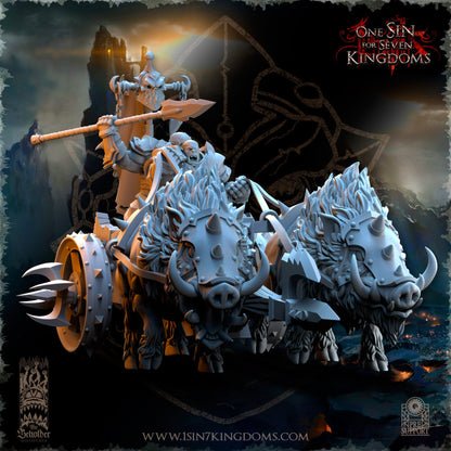 Nestah Orcs Chariots | The Beholder Miniatures 28/32mm Fantasy Wargaming Miniatures