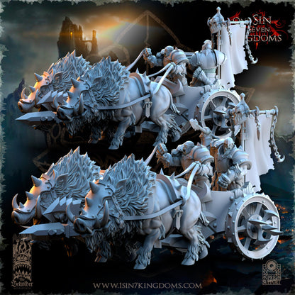 Nestah Orcs Chariots | The Beholder Miniatures 28/32mm Fantasy Wargaming Miniatures