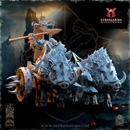 Nestah Orcs Chariots | The Beholder Miniatures 28/32mm Fantasy Wargaming Miniatures