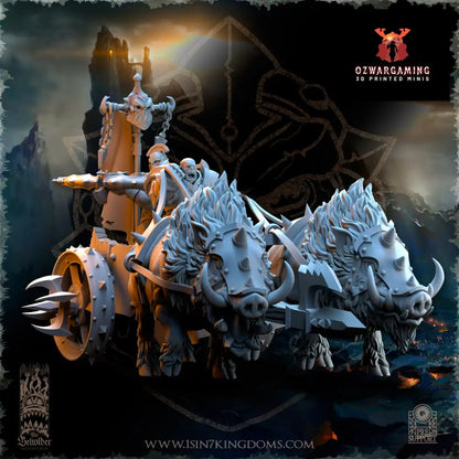 Nestah Orcs Chariots | The Beholder Miniatures 28/32mm Fantasy Wargaming Miniatures