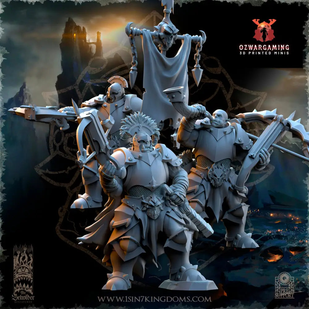 Nestah Orcs Crossbowers | The Beholder Miniatures 28/32mm Fantasy Wargaming Miniatures