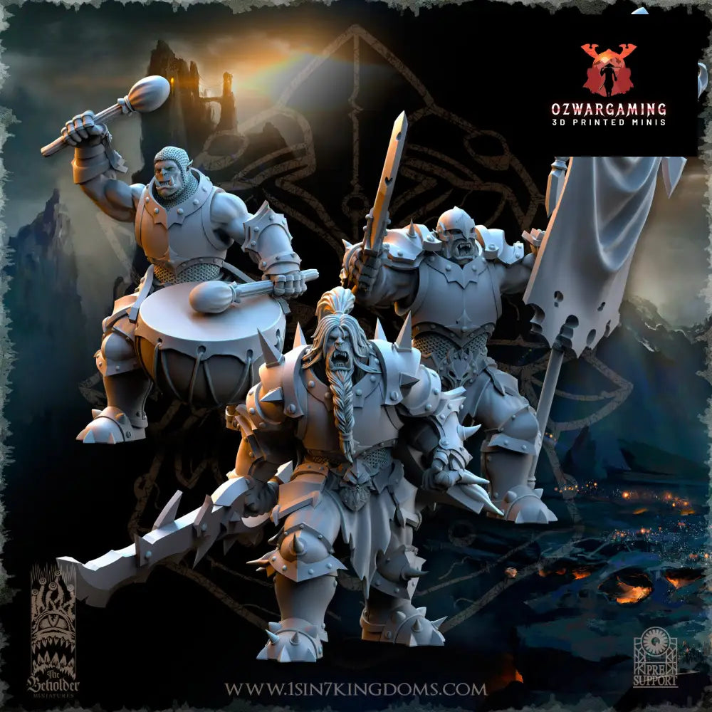 Nestah Orcs Warrior Hand Weapons | The Beholder Miniatures 28/32mm Fantasy Wargaming Miniatures