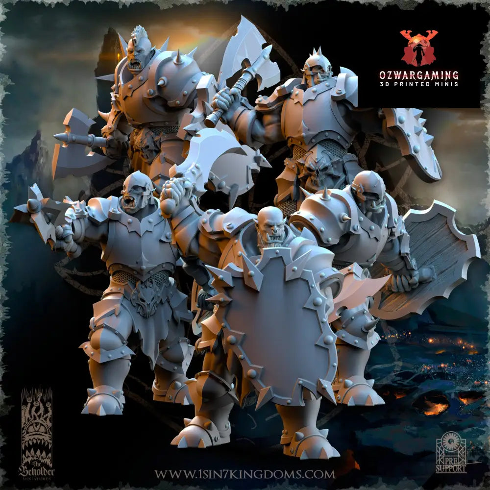Nestah Orcs Warrior Hand Weapons | The Beholder Miniatures 28/32mm Fantasy Wargaming Miniatures