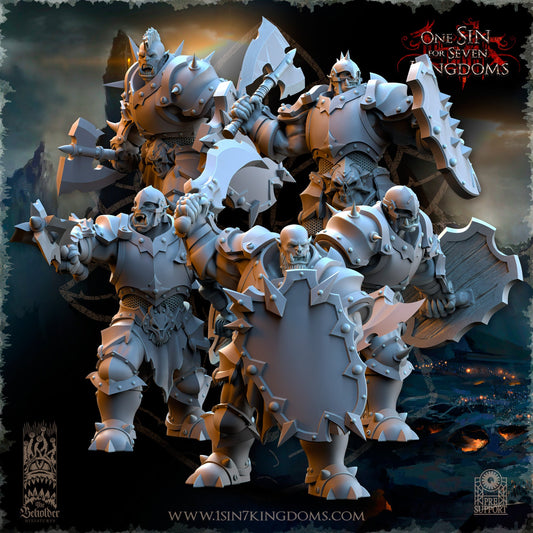 Nestah Orcs Warrior Hand Weapons | The Beholder Miniatures 28/32mm Fantasy Wargaming Miniatures