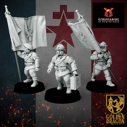 New French Republic Veteran Republican Guard | Golden Dragon Games Weird WW2 Role Playing Miniatures