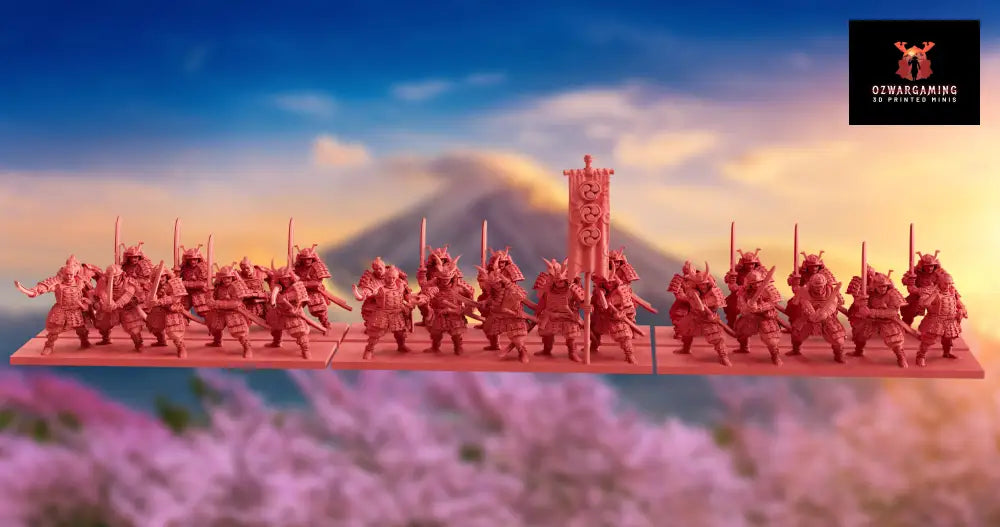 Nippon Army Bundle | OzWGxKyoushuneko 10mm Fantasy Wargaming Miniatures Role Playing Miniatures
