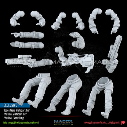 Red Skinned Insurgents Walker | Warbear Studios 28mm SciFi Wargaming Miniatures Role Playing Miniatures