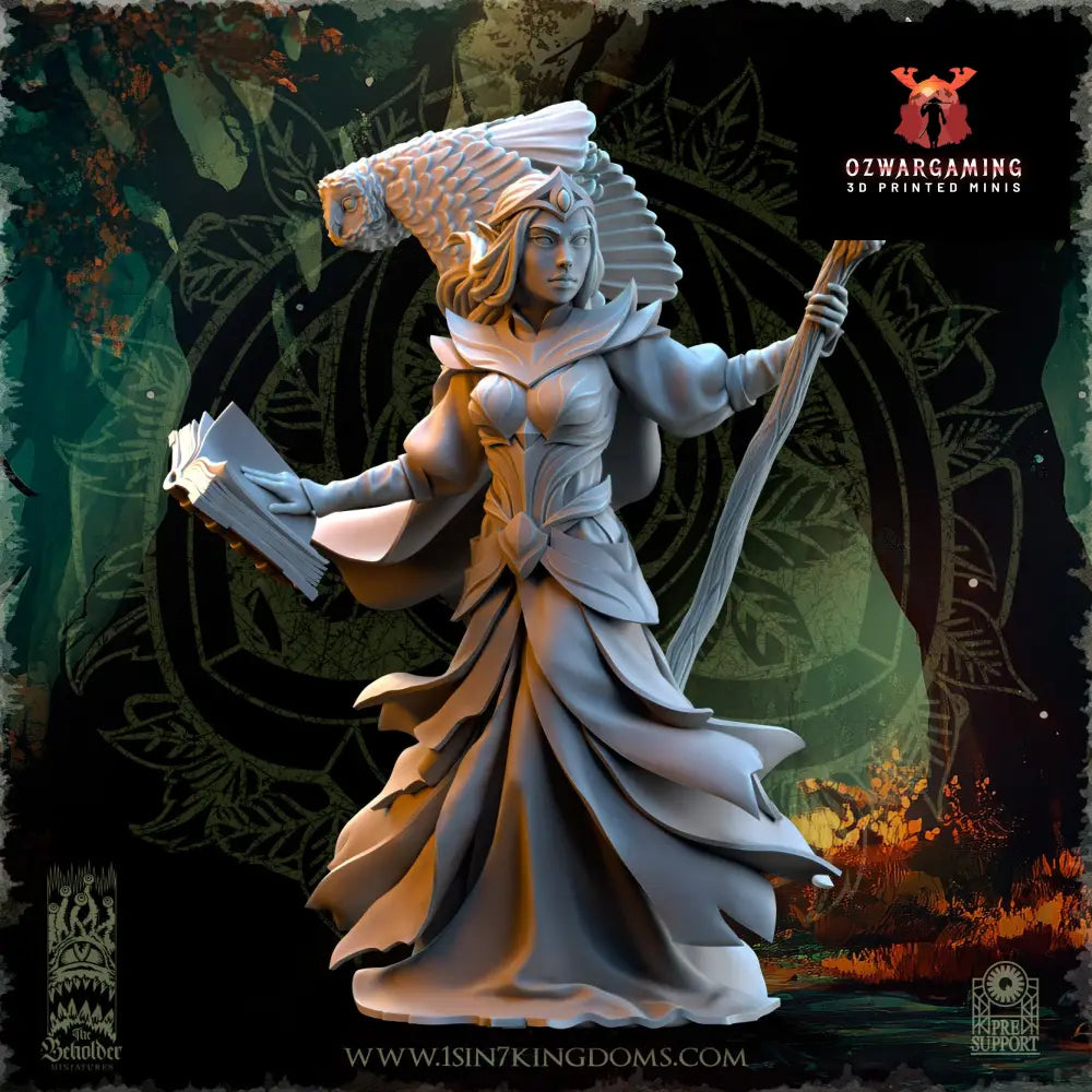 Nuara Whisper of the Trees | The Beholder Miniatures 28/32mm Fantasy Wargaming Miniatures
