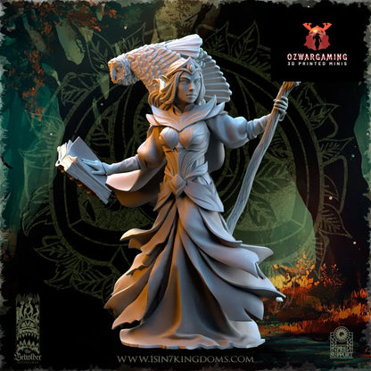 Nuara Whisper of the Trees | The Beholder Miniatures 28/32mm Fantasy Wargaming Miniatures