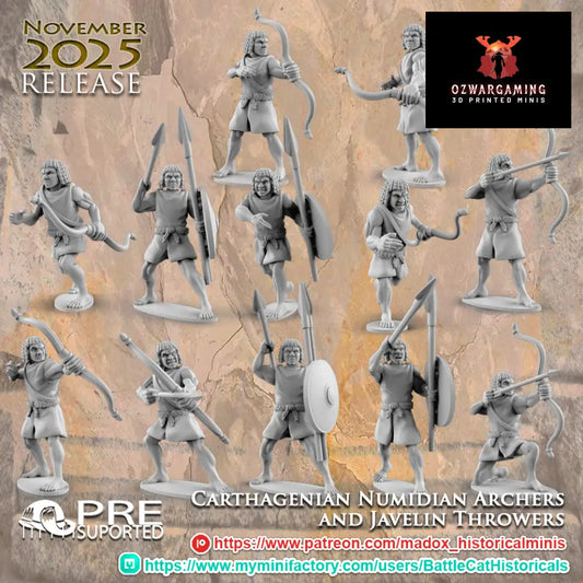 Numidian Missile Troops | Battlecat 28mm Historical Wargaming Miniatures Role Playing Miniatures