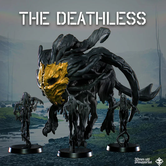 Death Delivery: Deathless Sludge Beast and Thralls | Skullforge Studios 32mm Wargaming Miniatures Role Playing