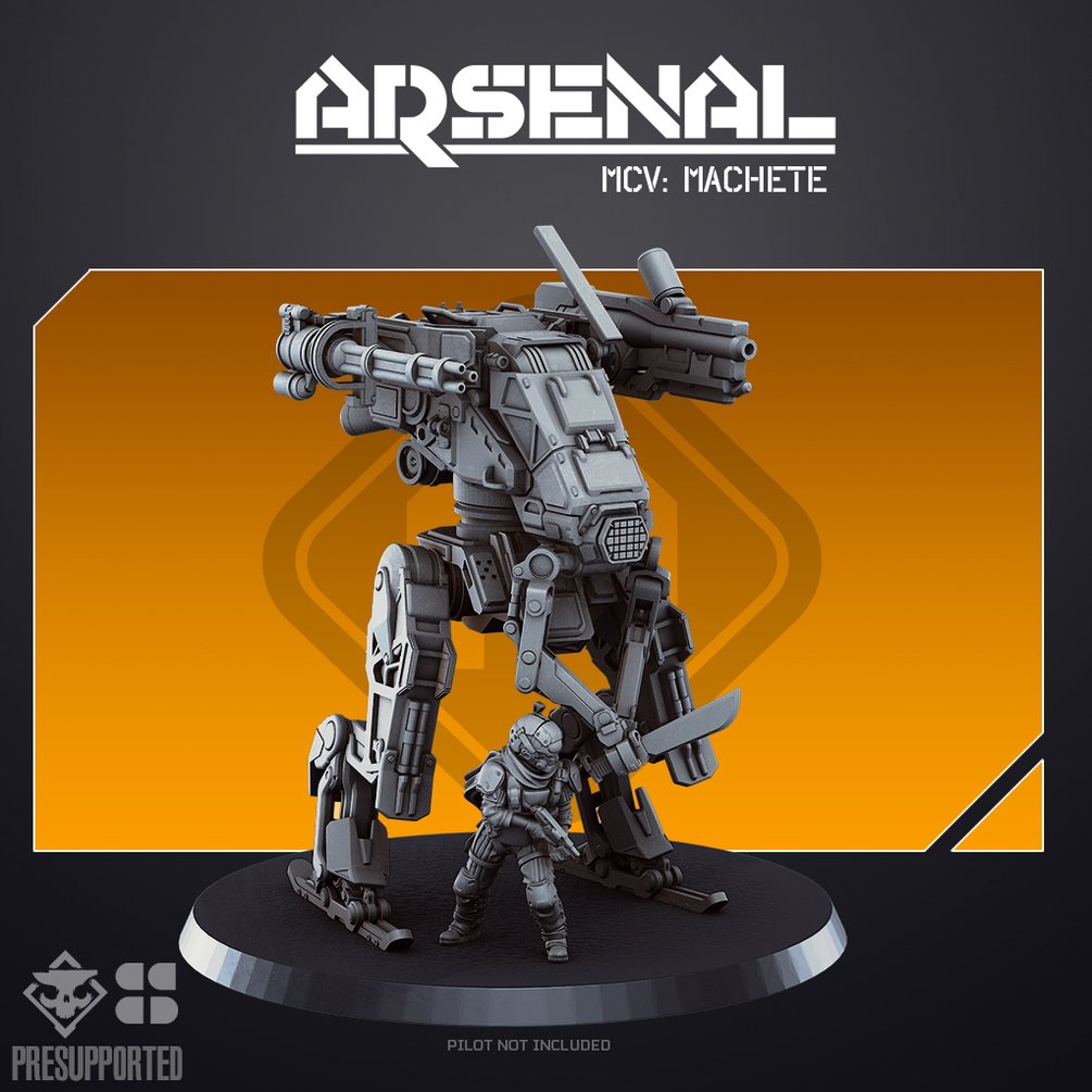 ARSENAL MCV: Machete | Skullforge Studios 32mm Wargaming Miniatures Role Playing Miniatures