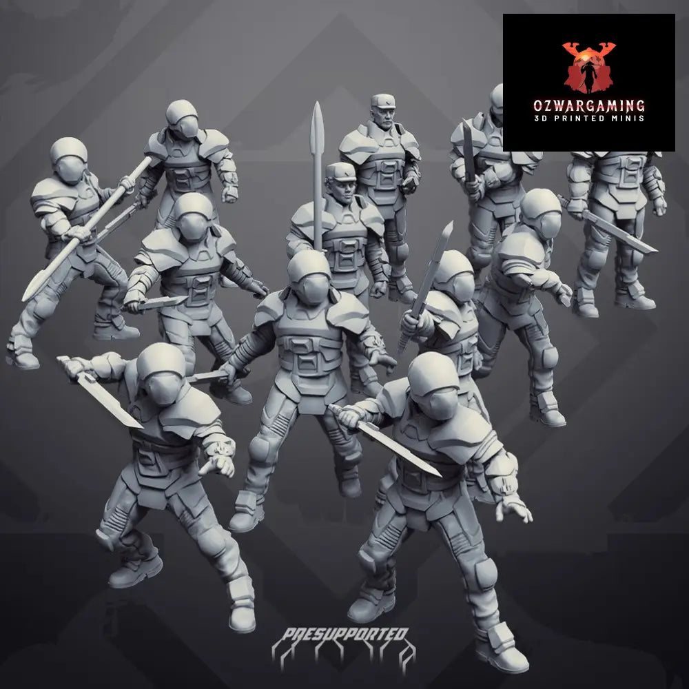 Oasis Imperium: House Atreus Oathkeepers | Skullforge Studios 32mm Wargaming Miniatures Role Playing Miniatures