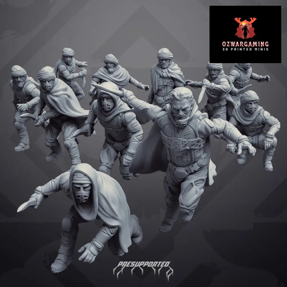 Oasis Imperium: Oasis Nomads | Skullforge Studios 32mm Wargaming Miniatures Role Playing Miniatures