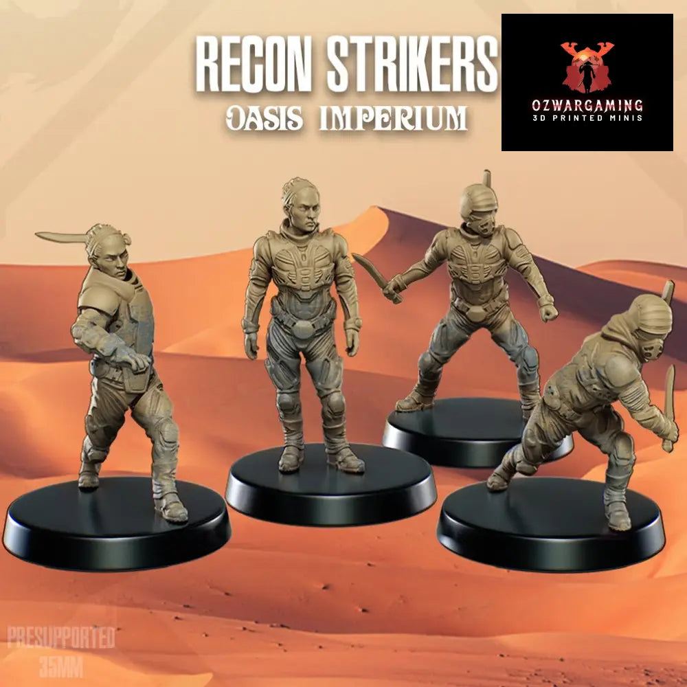 Oasis Imperium: Recon Strikers | Skullforge Studios 32mm Wargaming Miniatures Role Playing Miniatures