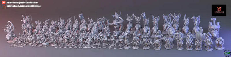 Ogre Kingdom Army Bundle | Greenskin Miniatures 10mm Fantasy Wargaming Miniatures Role Playing Miniatures