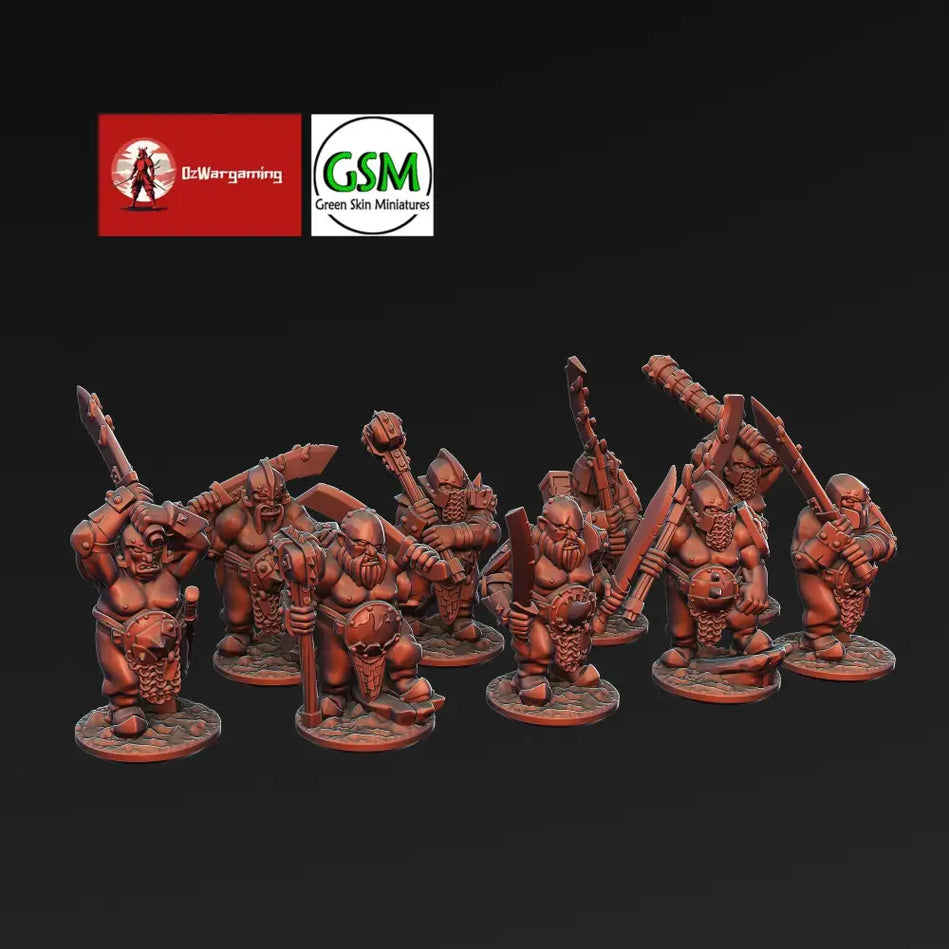 Ogre Tribes Ironguts | Greenskin Miniatures 10Mm Fantasy Wargaming Role Playing