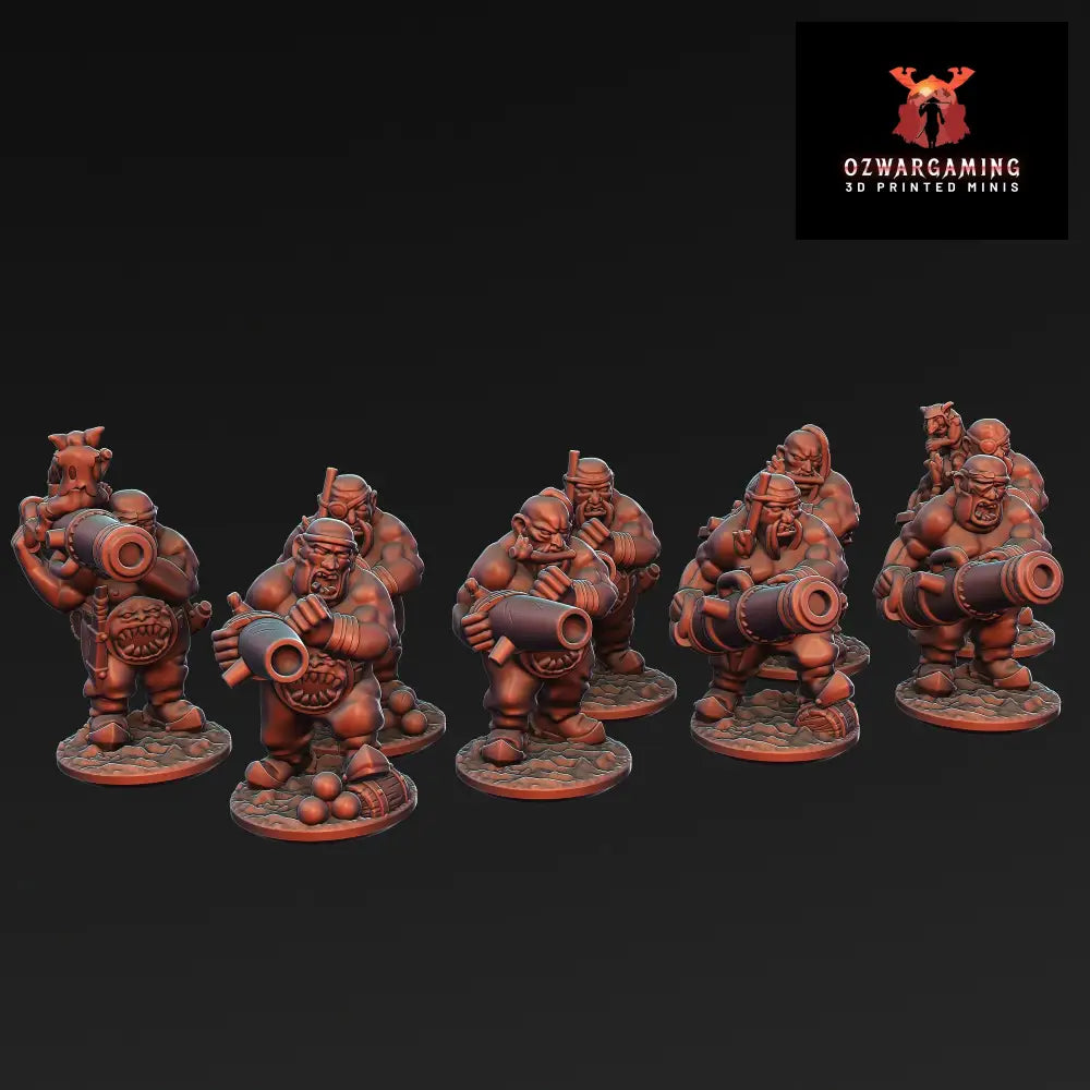Ogre Tribes Leadbelchers | Greenskin Miniatures 10Mm Fantasy Wargaming Role Playing