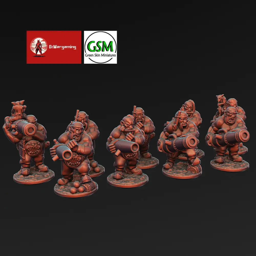 Ogre Tribes Leadbelchers | Greenskin Miniatures 10Mm Fantasy Wargaming Role Playing