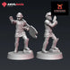 Old Way Peacekeeper Officers | Anvilrage Galactic SciFi Miniatures 32mm 1/47 Legion Scale Role Playing Miniatures