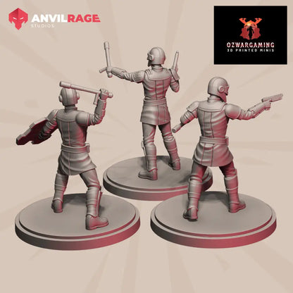 Old Way Peacekeepers | Anvilrage Galactic SciFi Miniatures Shatter Scale Role Playing Miniatures