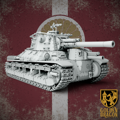 Empire of Japan Type 90 O-Ni heavy Tank | Golden Dragon Games Weird WW2 Role Playing Miniatures
