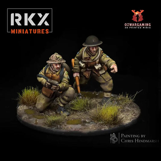 Operation Plunder Canadian Flamethrower Team | RKX Miniatures 28mm WW2 Wargaming Miniatures Role Playing Miniatures
