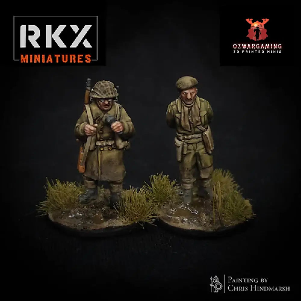 Operation Plunder Canadian HQ Team | RKX Miniatures 28mm WW2 Wargaming Miniatures Role Playing Miniatures