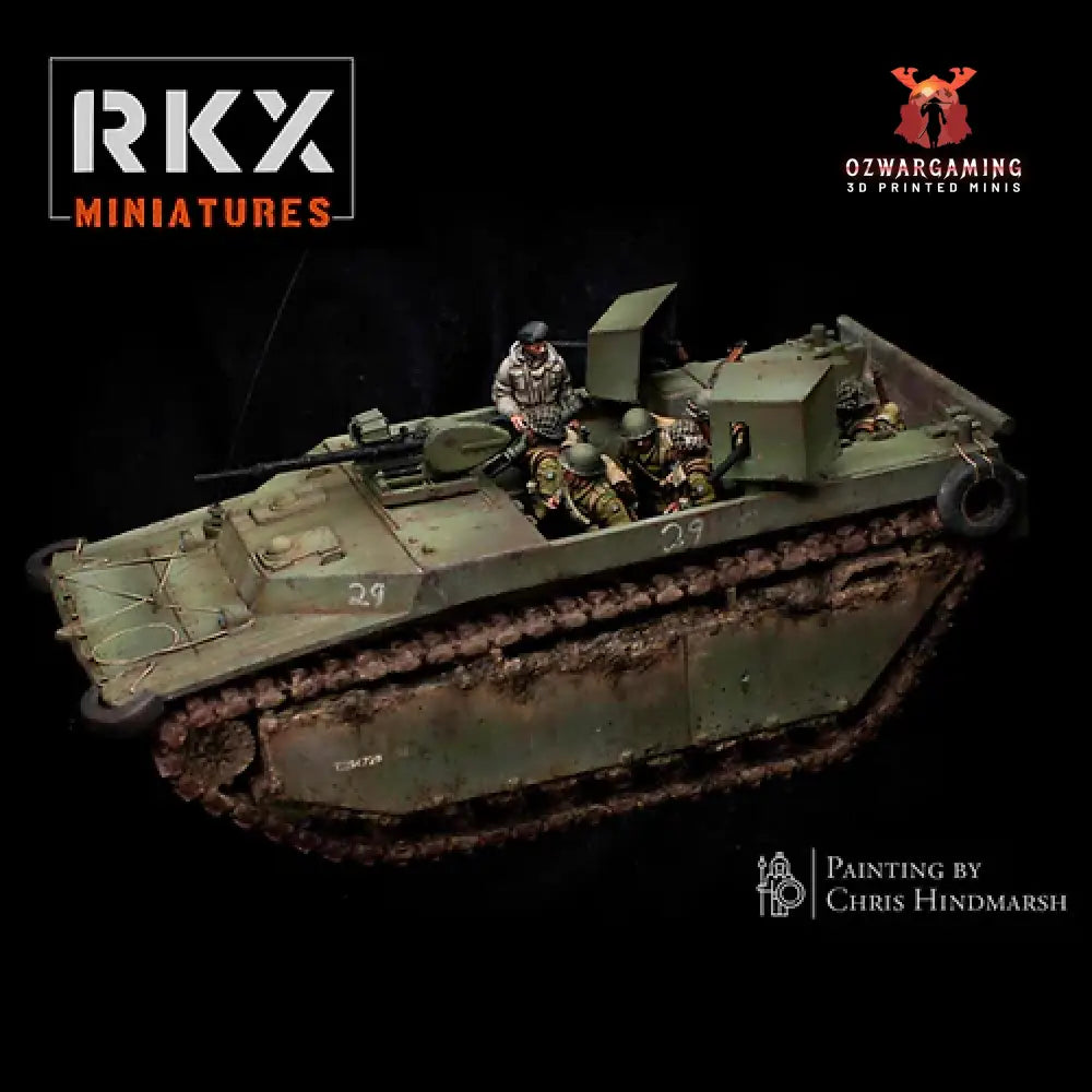 Operation Plunder Canadian LVTa4 ’Polsten’ | RKX Miniatures 28mm WW2 Wargaming Miniatures Role Playing Miniatures