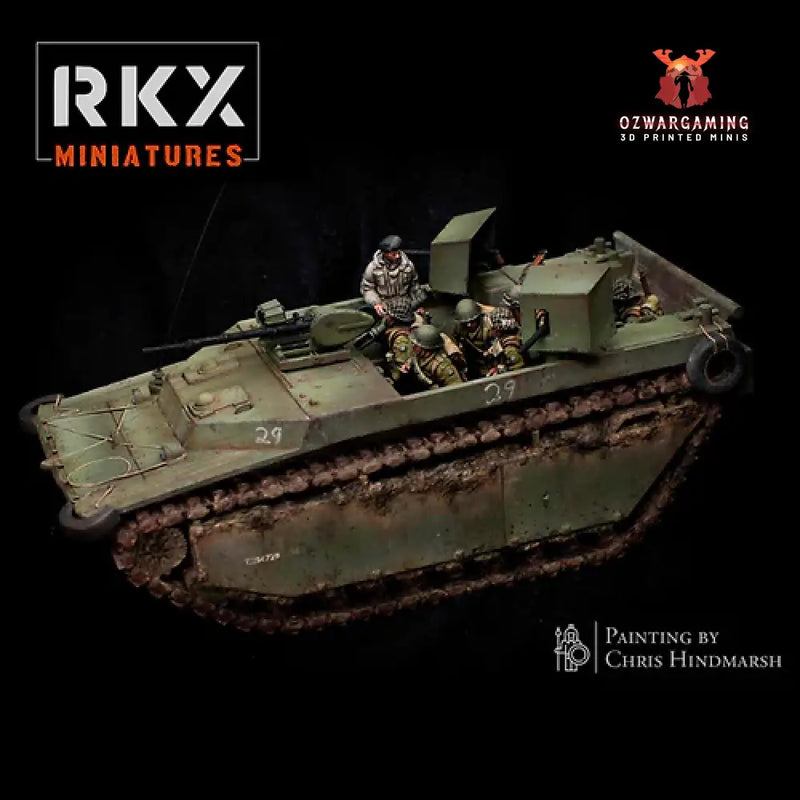 Operation Plunder Canadian LVTa4 ’Polsten’ | RKX Miniatures 28mm WW2 Wargaming Miniatures Role Playing Miniatures