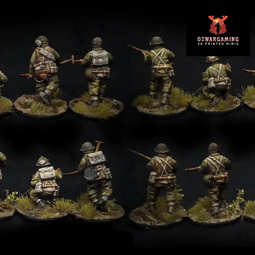 Operation Plunder Canadian Rifle Section ’Full Kit’ | RKX Miniatures 28mm WW2 Wargaming Miniatures Role Playing