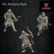 Orc Archery Pack | Quartermaster3D 25mm Fantasy Wargaming Miniatures Role Playing Miniatures