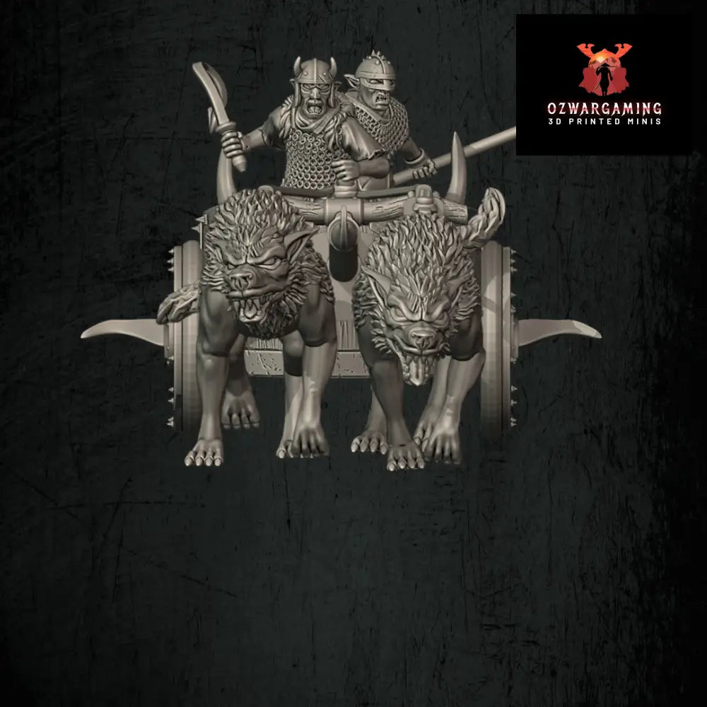 Orc Chariot | Quartermaster3D 25mm Fantasy Wargaming Miniatures Role Playing Miniatures