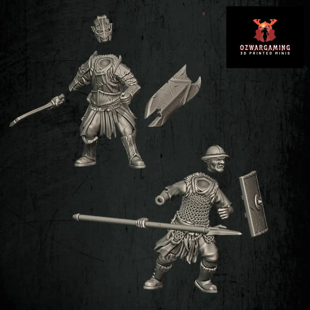Orc Warrior Modular Kit | Quartermaster3D 25mm Fantasy Wargaming Miniatures Role Playing Miniatures