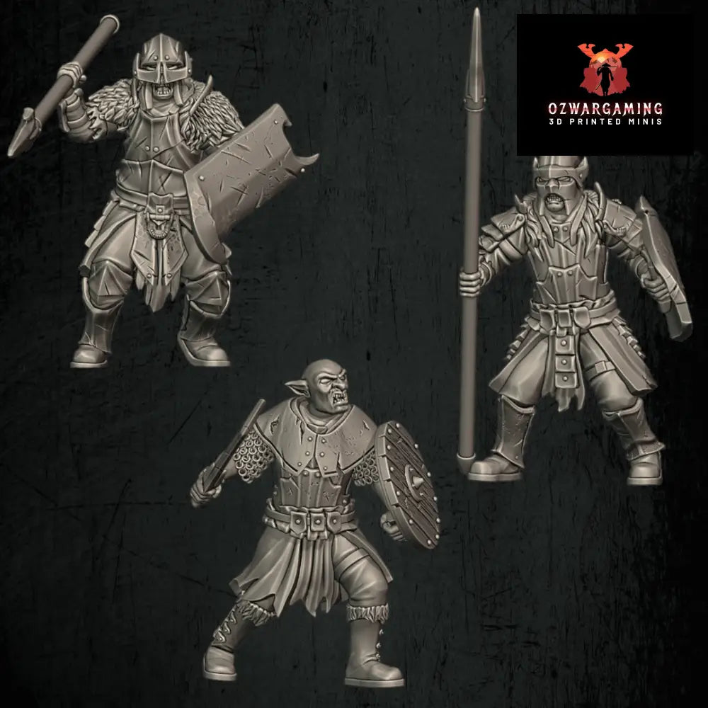 Orc Warrior Modular Kit | Quartermaster3D 25mm Fantasy Wargaming Miniatures Role Playing Miniatures
