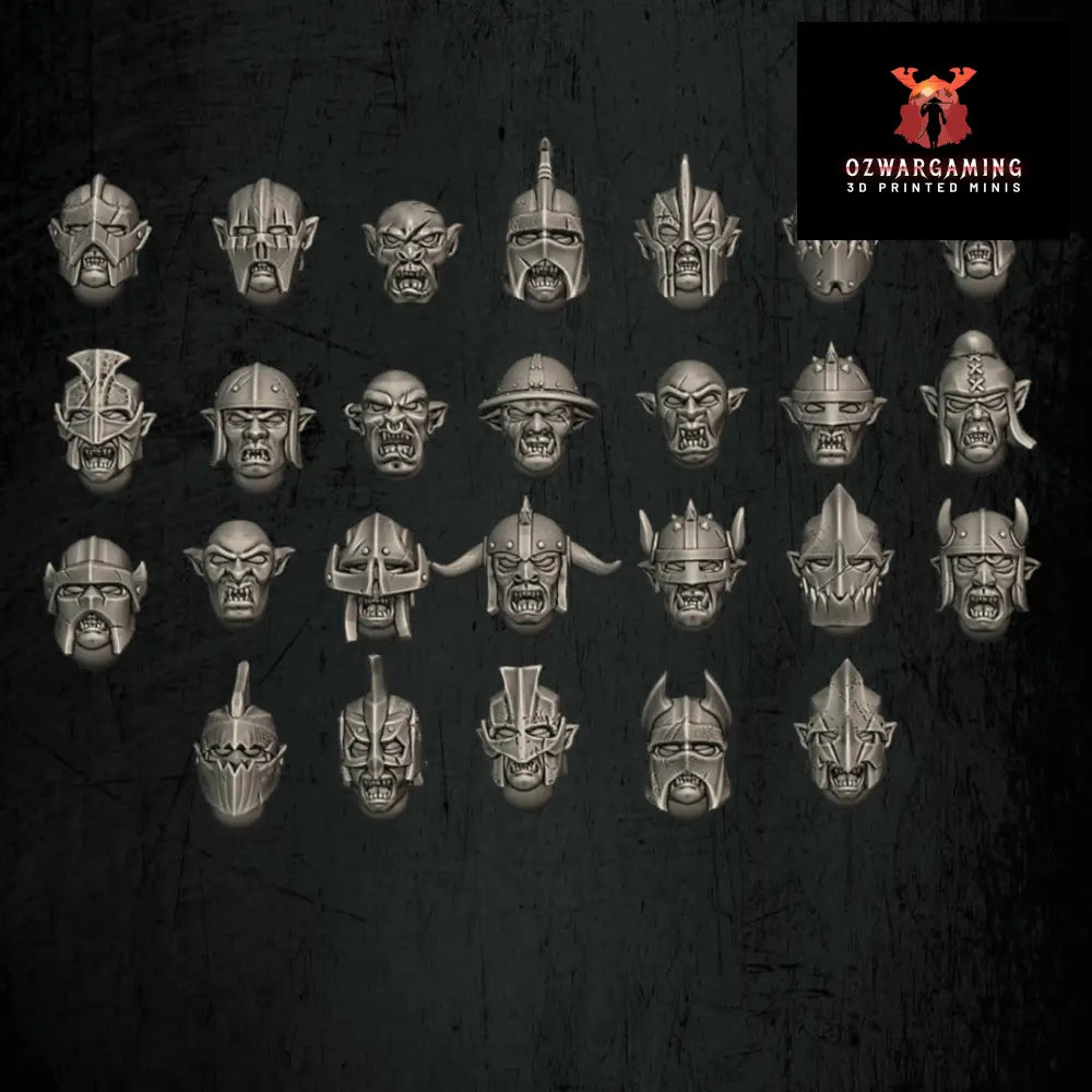 Orc Warrior Modular Kit | Quartermaster3D 25mm Fantasy Wargaming Miniatures Role Playing Miniatures