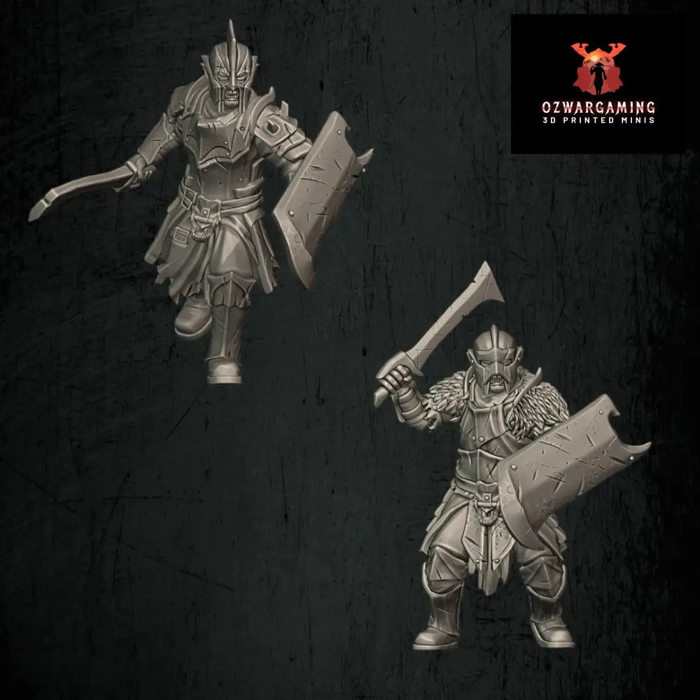 Orc Warrior Modular Kit | Quartermaster3D 25mm Fantasy Wargaming Miniatures Role Playing Miniatures