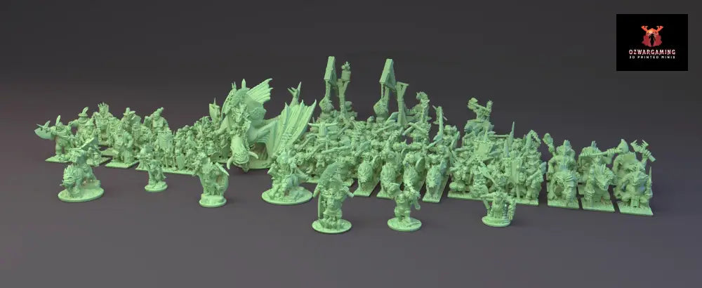 Orcs and Goblins Army Bundle | Greenskin Miniatures 10mm Fantasy Wargaming Miniatures Role Playing Miniatures