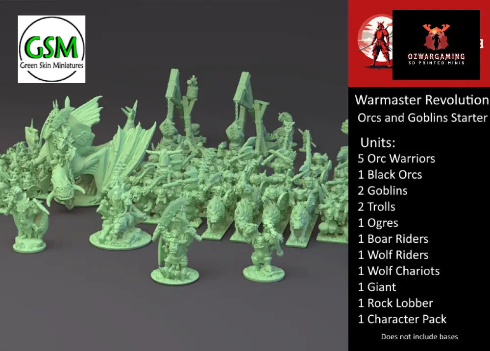 Orcs and Goblins Army Bundle | Greenskin Miniatures 10mm Fantasy Wargaming Miniatures Role Playing Miniatures
