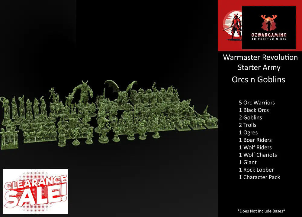 Orcs n Goblins Army Bundle | Forest Dragon 10mm Fantasy Wargaming Miniatures Role Playing Miniatures
