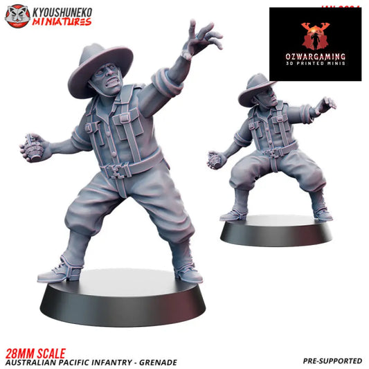 Pacific Australian Grenade Throwers | Kyoushuneko 28mm WW2 Wargaming Miniatures Role Playing Miniatures