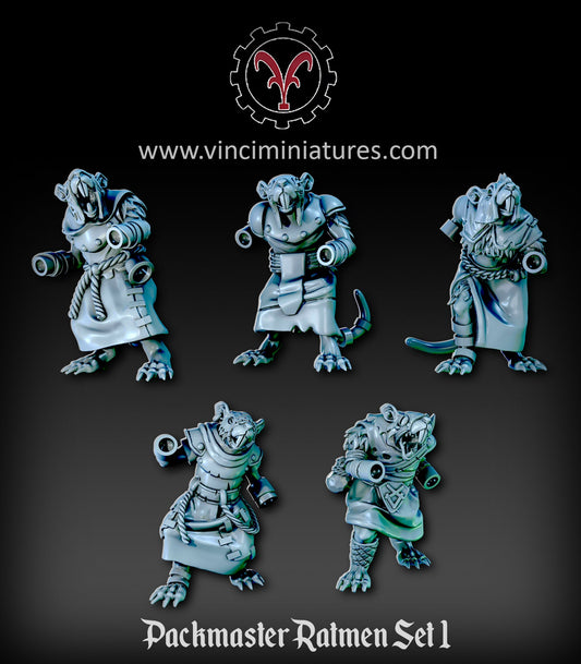 Verminkin Packmasters | Vinci Miniatures 28/32mm Fantasy Wargaming Miniatures Role Playing Miniatures