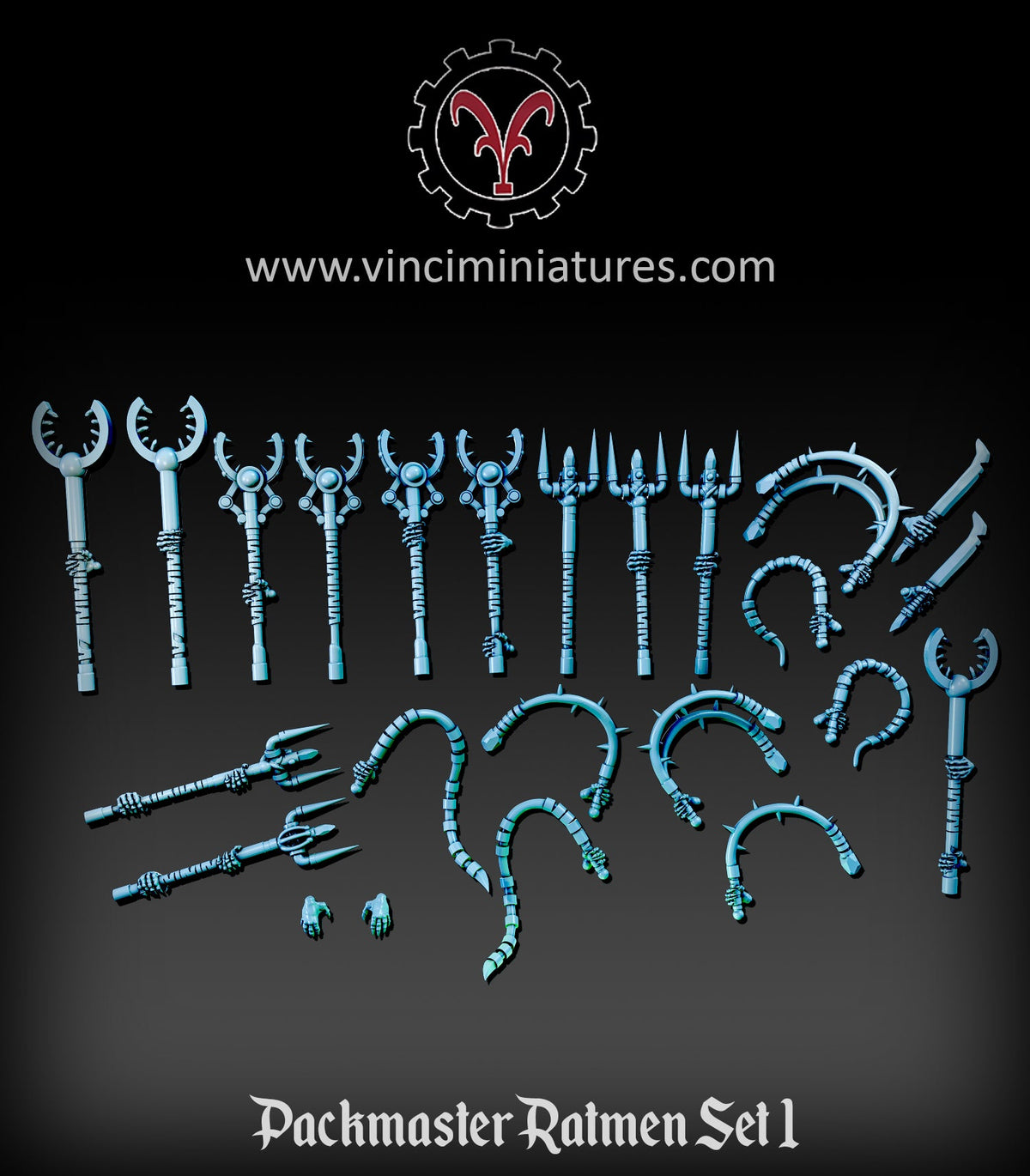 Verminkin Packmasters | Vinci Miniatures 28/32mm Fantasy Wargaming Miniatures Role Playing Miniatures