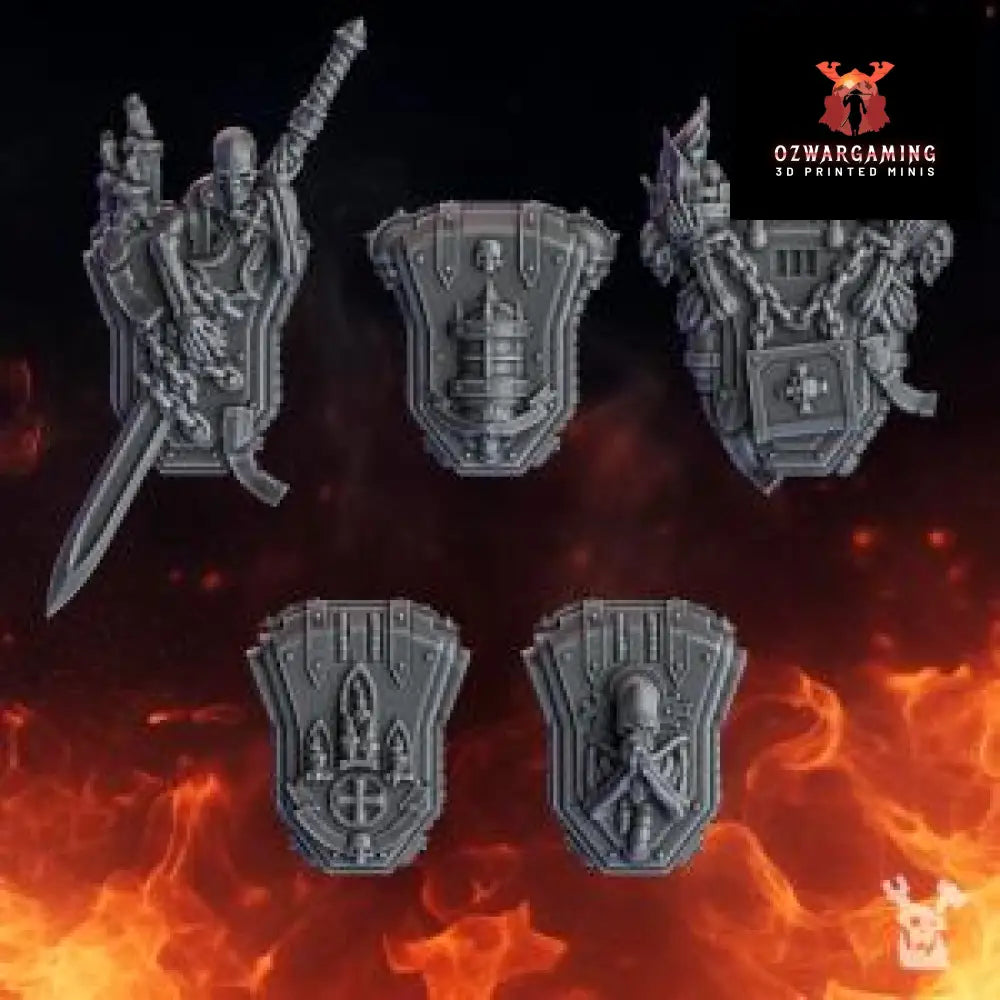 Pactum Aeturnum Crusader Backpacks | DakkaDakka.store Grimdark Wargaming Miniatures Role Playing Miniatures